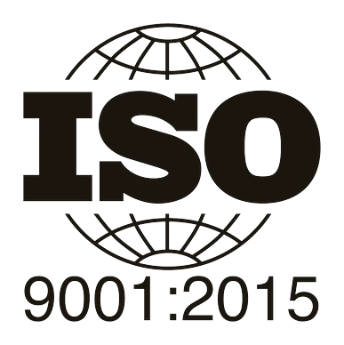 ISO 9001:2015 certification logo — Quality management systems standard for export operations